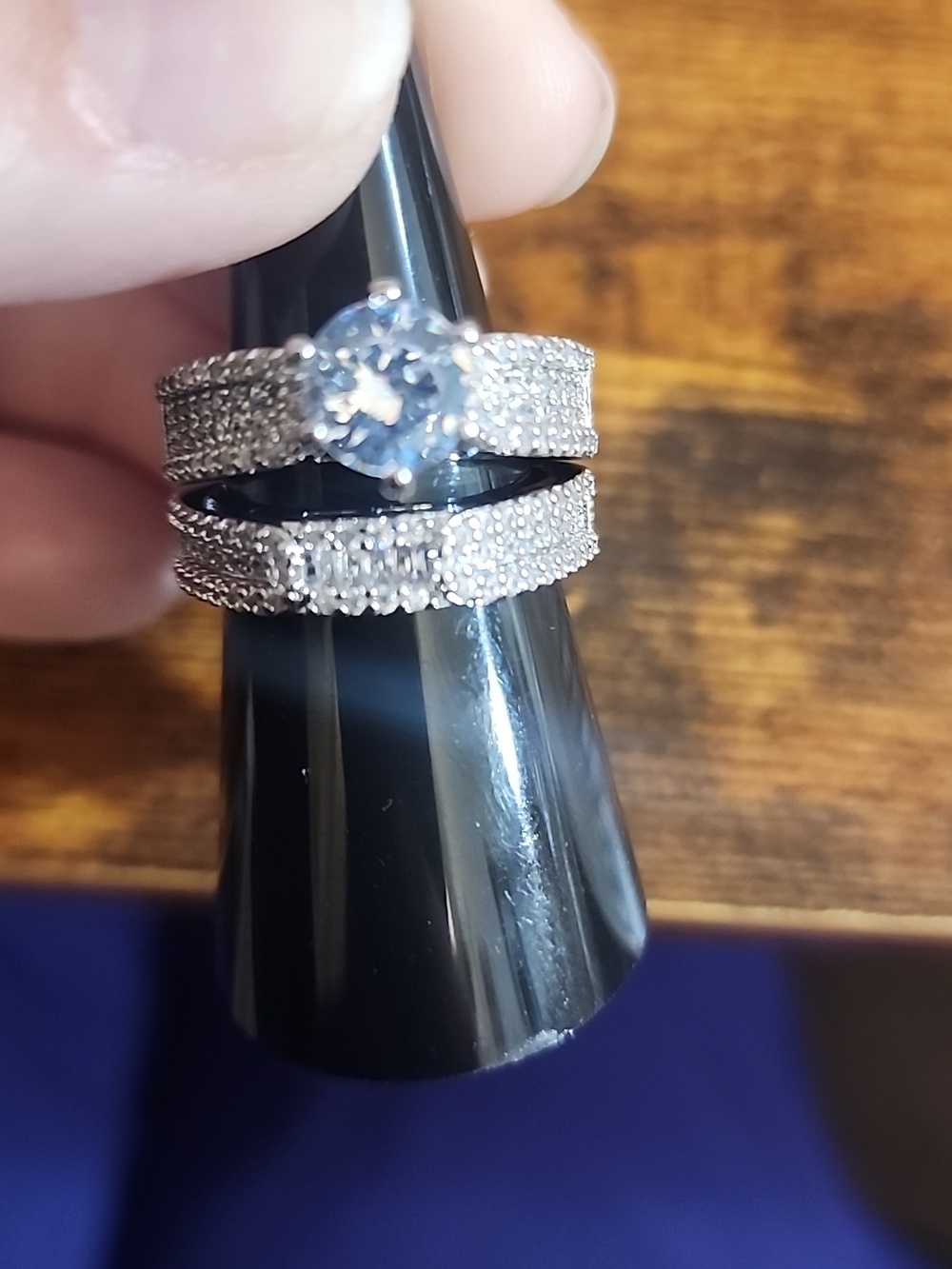 FP Size 7 Style Type exquisite Gift Box Packing 3 Gift Box Set 2pcs Rings,Luxury